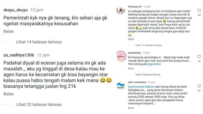Warga mengantre gas elpiji