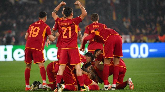 Selebrasi Pemain AS Roma