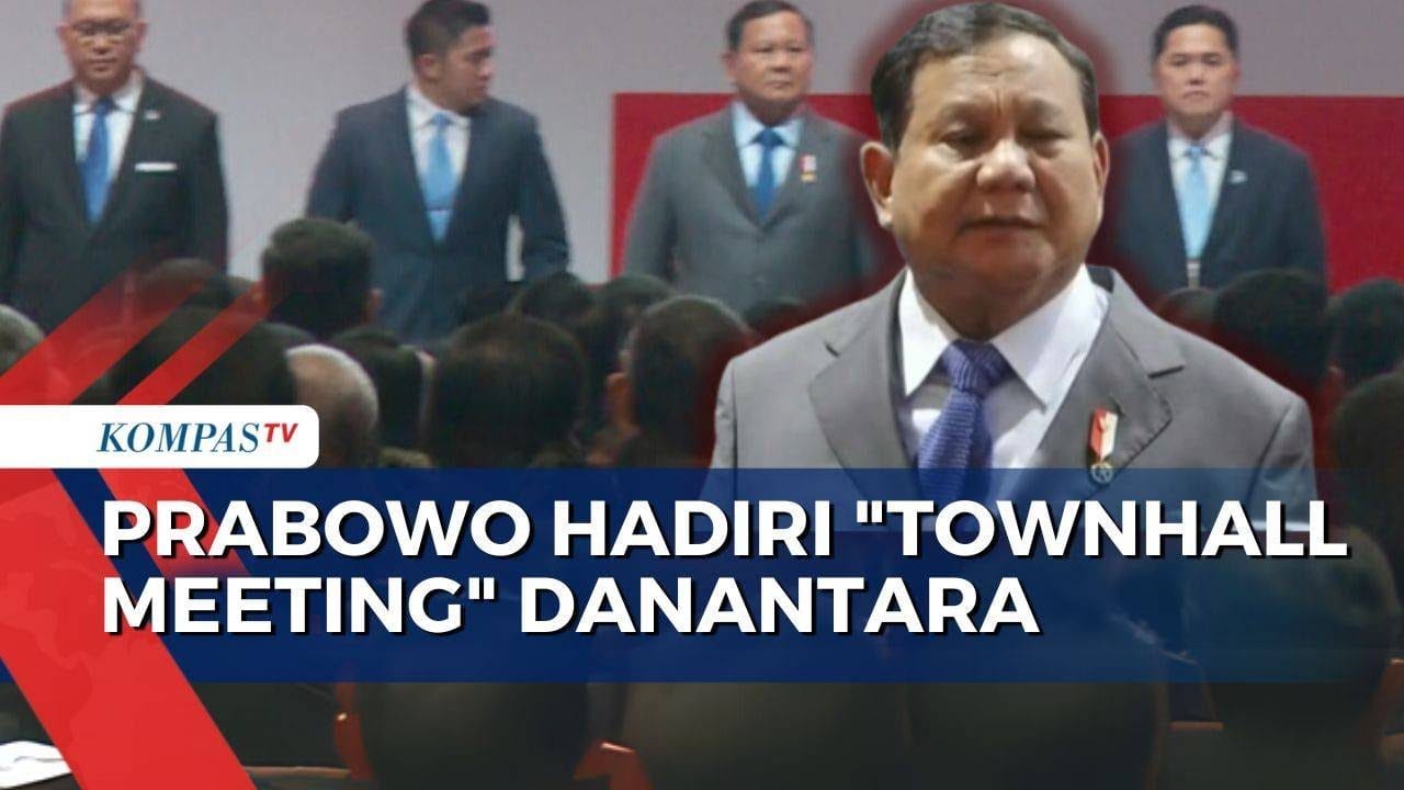 Prabowo Subianto di Town Hall Meeting Danareksa